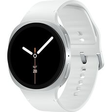 Galaxy Watch8 | 44 мм | 4G LTE | Silver | Sport/White | M/L, Размер: 44 мм, Цвет: Silver, Тип ремешка: Sport, Цвет ремешка: White, Размер ремешка: M/L, Подключение часов: Bluetooth / Wi-Fi + 4G LTE